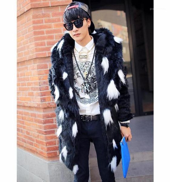 men's fur & faux s-3xl winter coat long black and white plus size clothing singer costumes
men's fur & faux s-3xl winter coat long black and white plus size clothing singer costumes
