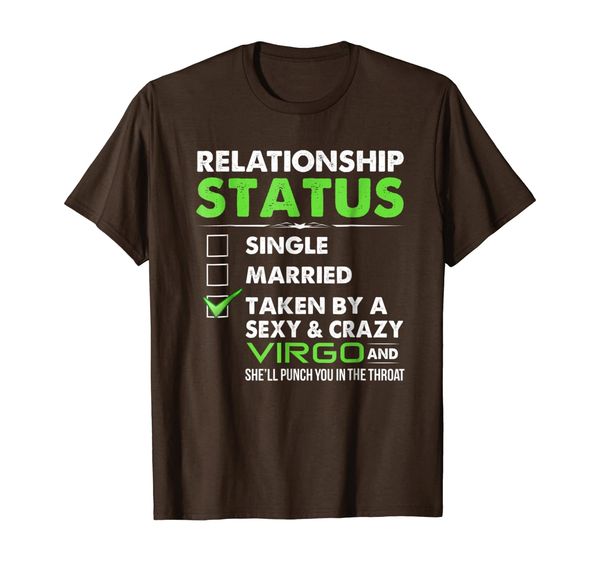 relationship status taken by a and crazy virgo tshirt, White;black
relationship status taken by a and crazy virgo tshirt, White;black