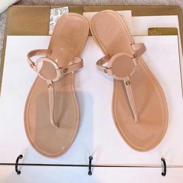 slippers fashion women's flip-flops pvc women flat sandal metal buckle jelly beach shoes holiday heel, Black
slippers fashion women's flip-flops pvc women flat sandal metal buckle jelly beach shoes holiday heel, Black