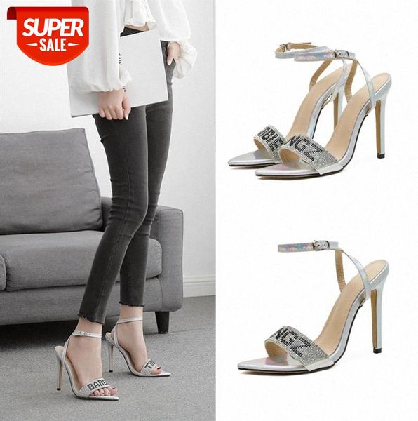 high heels european and american alphabet rhinestones are available in 35-41 size #bk0b, Black