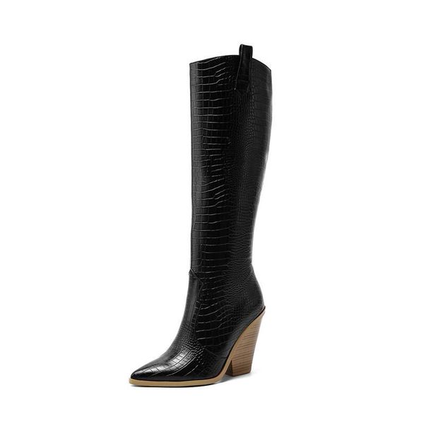 boots qplyxco2021 large size 34-46 knee high for women fashion pointed toe western ladies shoes winter solid color, Black
boots qplyxco2021 large size 34-46 knee high for women fashion pointed toe western ladies shoes winter solid color, Black
