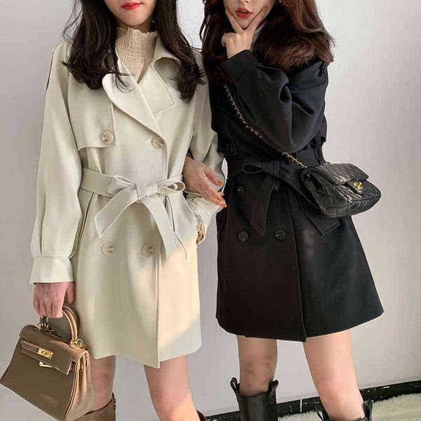 woolen windbreaker coat women's middle and long korean lazy style french design feeling small autumn winter woolen, Black
woolen windbreaker coat women's middle and long korean lazy style french design feeling small autumn winter woolen, Black