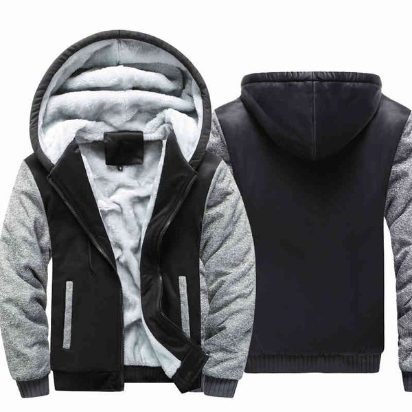 autumn and large sweater hooded zipper cardigan winter men's solid color arm plush thickened et, Black
autumn and large sweater hooded zipper cardigan winter men's solid color arm plush thickened et, Black