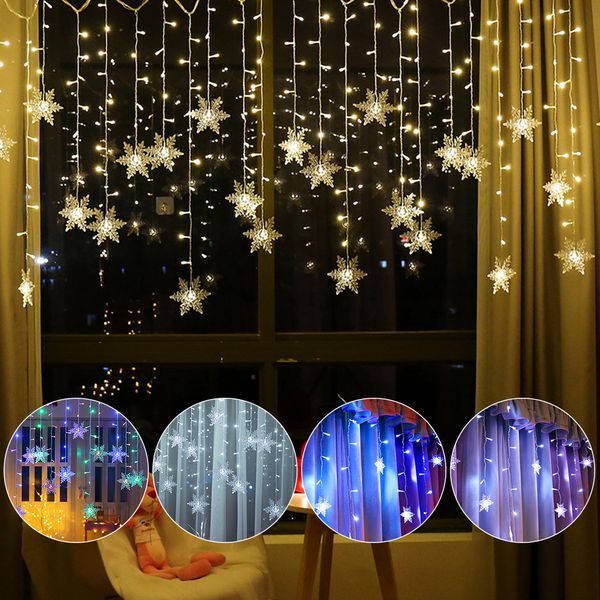 christmas decoration lights 4m 96pcs led snowflake christmas tree curtain string lights waterproof with 8 flash modes for window curtain hol
christmas decoration lights 4m 96pcs led snowflake christmas tree curtain string lights waterproof with 8 flash modes for window curtain hol