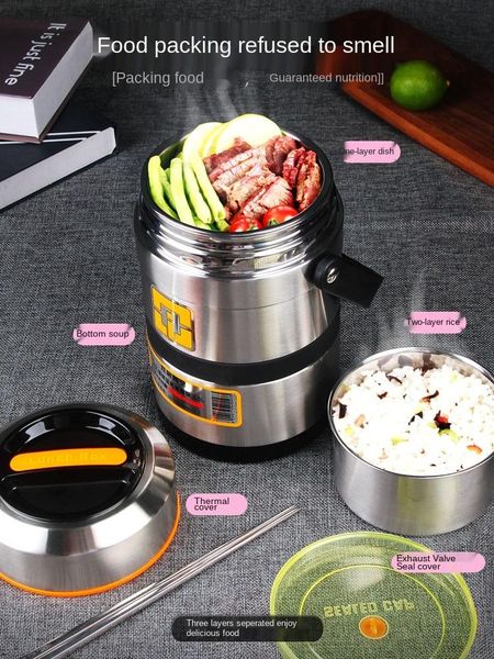 dinnerware sets 304 stainless steel insulation lunch box vacuum ultra-long portable 1 person capacity multi-layer student male bucket
dinnerware sets 304 stainless steel insulation lunch box vacuum ultra-long portable 1 person capacity multi-layer student male bucket