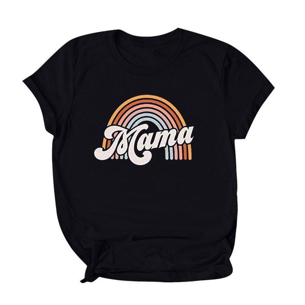 women's t-shirt kawaii woman tshirts fashion mother's day letter rainbow print o-neck short sleeve women 2021 camisetas de mujer, White
women's t-shirt kawaii woman tshirts fashion mother's day letter rainbow print o-neck short sleeve women 2021 camisetas de mujer, White
