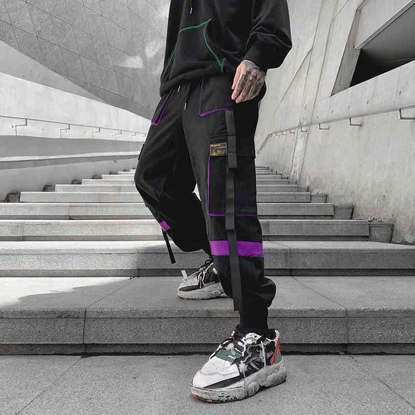 men's pants joggers multi-pocket elastic waist harem hip hop streetwear sweatpants pencil male drop qaak, Black
men's pants joggers multi-pocket elastic waist harem hip hop streetwear sweatpants pencil male drop qaak, Black