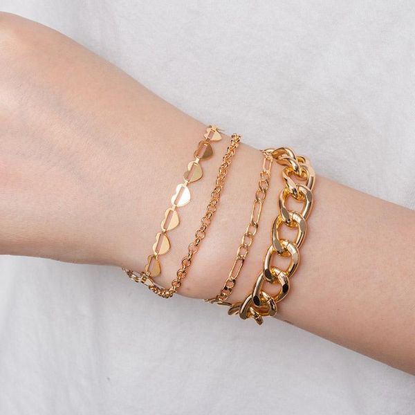 link, chain zwc punk golden multilayer lock fashion bracelets retro geometric portrait pendant charm bracelet 2021 trend jewelry, Black
link, chain zwc punk golden multilayer lock fashion bracelets retro geometric portrait pendant charm bracelet 2021 trend jewelry, Black