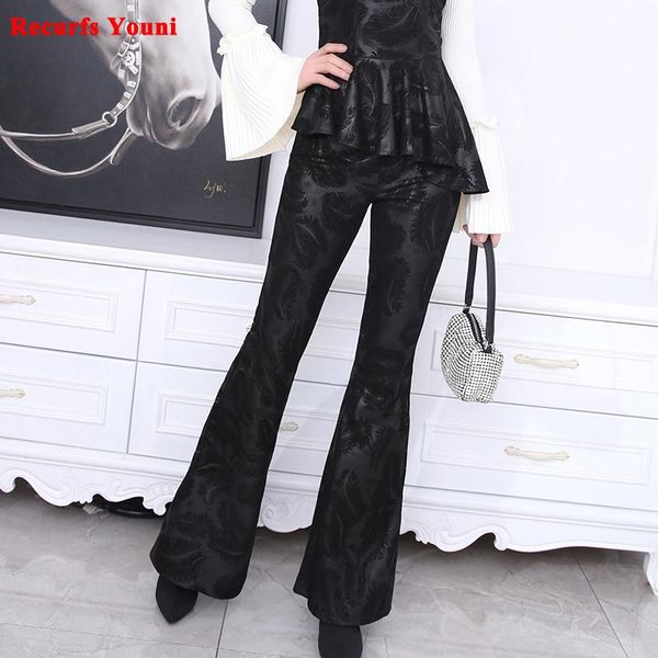 women's pants & capris genuine leather flared trousers women female novelty feather print slim retro big horn thin mujer 105 cm long pa, Black;white
women's pants & capris genuine leather flared trousers women female novelty feather print slim retro big horn thin mujer 105 cm long pa, Black;white