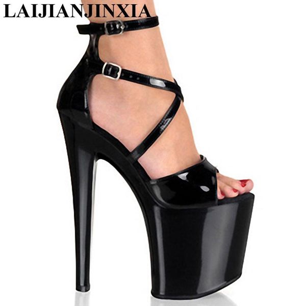 classic 20cm gladiator super high heel shoes 8 inch platforms sandals ankle strappy cone heels party, Black
classic 20cm gladiator super high heel shoes 8 inch platforms sandals ankle strappy cone heels party, Black