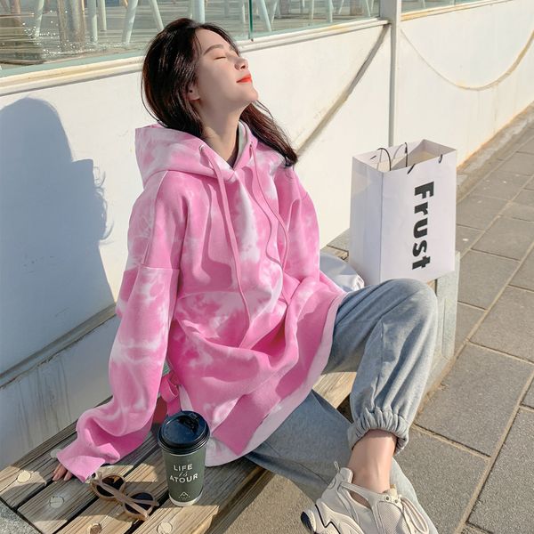 women's hoodies & sweatshirts fake hooded rose two pieces tie dye hoodies female korean fall loose lazy sweaters fashionable j463, Black
women's hoodies & sweatshirts fake hooded rose two pieces tie dye hoodies female korean fall loose lazy sweaters fashionable j463, Black