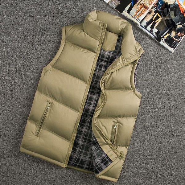 men's vests 2021 winter jackets sleeveless thick male autumn warm vest man waistcoats men casual windbreakers fashion, Black;white
men's vests 2021 winter jackets sleeveless thick male autumn warm vest man waistcoats men casual windbreakers fashion, Black;white
