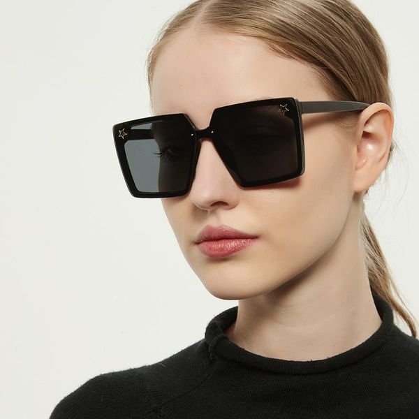 star decration sunglasses women 2021 designer ac lenses square black sun glasses fashion glass lx108, White;black
star decration sunglasses women 2021 designer ac lenses square black sun glasses fashion glass lx108, White;black