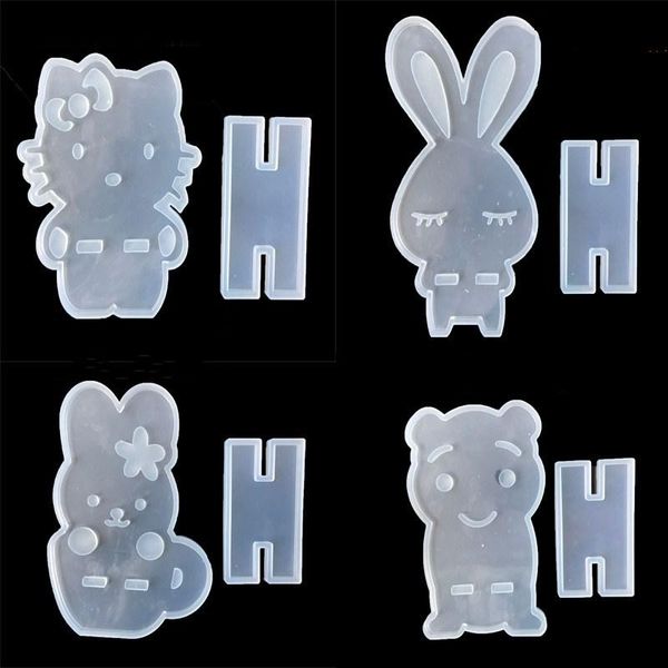 other bakeware 4 transparent cats bear silicone mobile phone holder diy type epoxy resin mold
other bakeware 4 transparent cats bear silicone mobile phone holder diy type epoxy resin mold