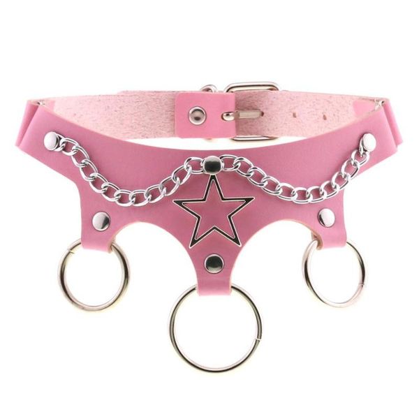 chokers harajuku pink pu leather choker necklace statement rock metal round crown necklaces for women femme party gift gothic jewelry, Golden;silver
chokers harajuku pink pu leather choker necklace statement rock metal round crown necklaces for women femme party gift gothic jewelry, Golden;silver