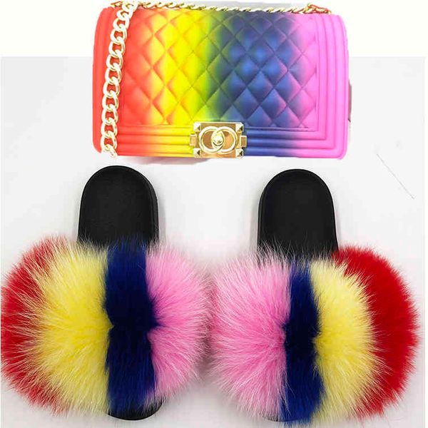 factory real fur slides wholesale fluffy brand fur slides slippers matching jelly purse bag set, Black
factory real fur slides wholesale fluffy brand fur slides slippers matching jelly purse bag set, Black