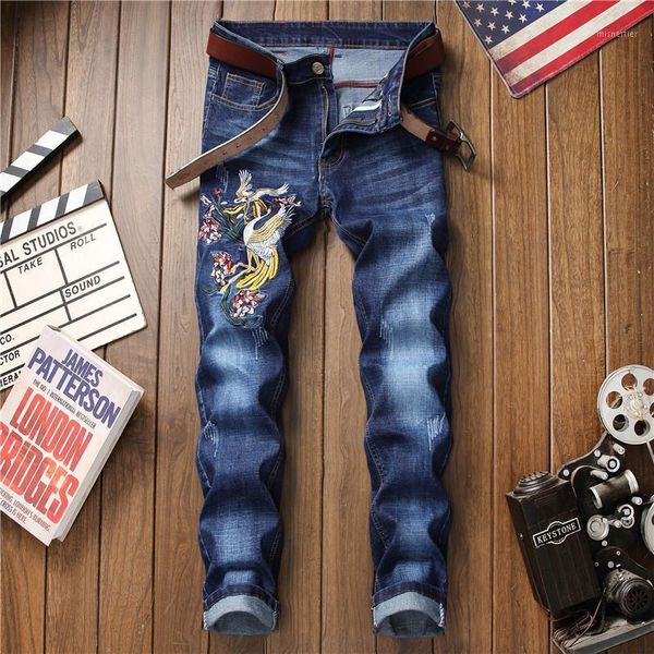 print denim designer jeans for men size 28-38 2021 autumn hip hop punk streetwear men's, Blue
print denim designer jeans for men size 28-38 2021 autumn hip hop punk streetwear men's, Blue