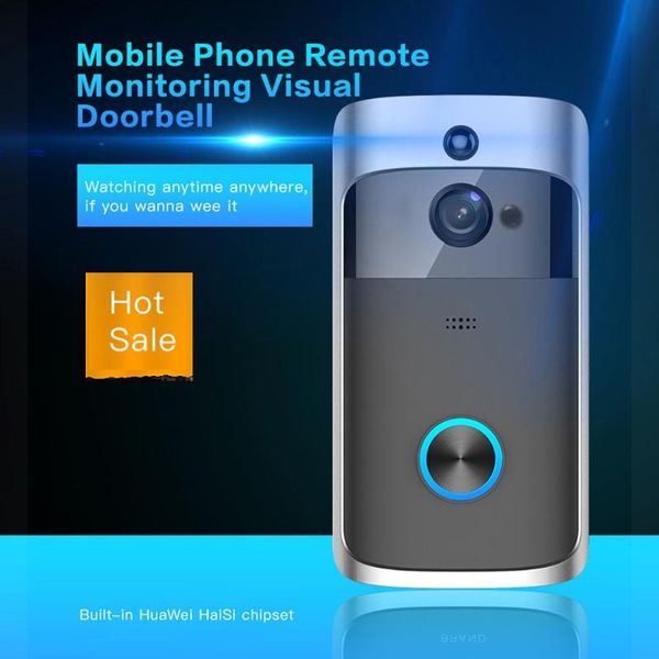 smart video wireless wifi doorbell mobile phone remote monitoring visual bell ir camera record home security system doorbells
smart video wireless wifi doorbell mobile phone remote monitoring visual bell ir camera record home security system doorbells