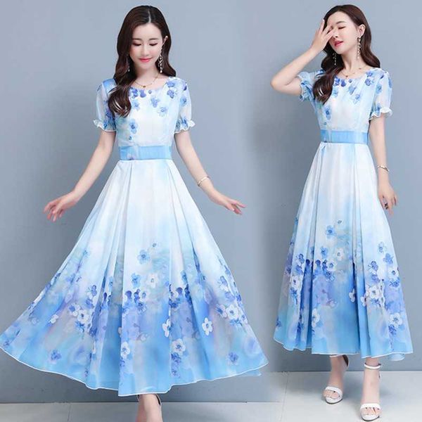 summer fashion women chiffon printed dress female retro short sleeve loose bohemian 210531, Black;gray
summer fashion women chiffon printed dress female retro short sleeve loose bohemian 210531, Black;gray