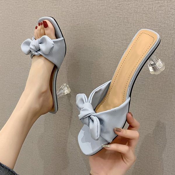 Women Slippers High Heels Bowknot Square Toe Ladies Sandals Pumps Woman Shoes PU Slides Summer Footwear Female 2021 New, Green
Women Slippers High Heels Bowknot Square Toe Ladies Sandals Pumps Woman Shoes PU Slides Summer Footwear Female 2021 New, Green