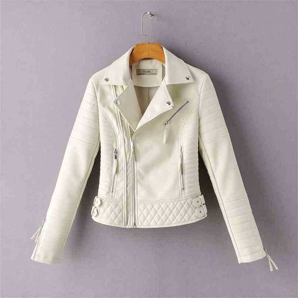 spring autumn faux leather jacket women slim long sleeve turn down collar zipper short coats woman biker moto jackets 210525, Black
spring autumn faux leather jacket women slim long sleeve turn down collar zipper short coats woman biker moto jackets 210525, Black