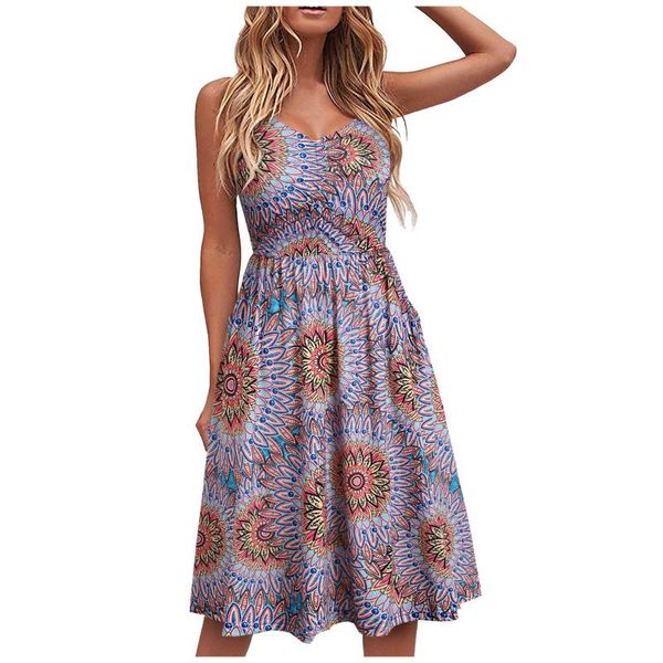 women's swimwear vintage floral print maxi dress women v-neck lace-up sling knee-length beach party evening vestidos mujer verano 2021, White;black
women's swimwear vintage floral print maxi dress women v-neck lace-up sling knee-length beach party evening vestidos mujer verano 2021, White;black