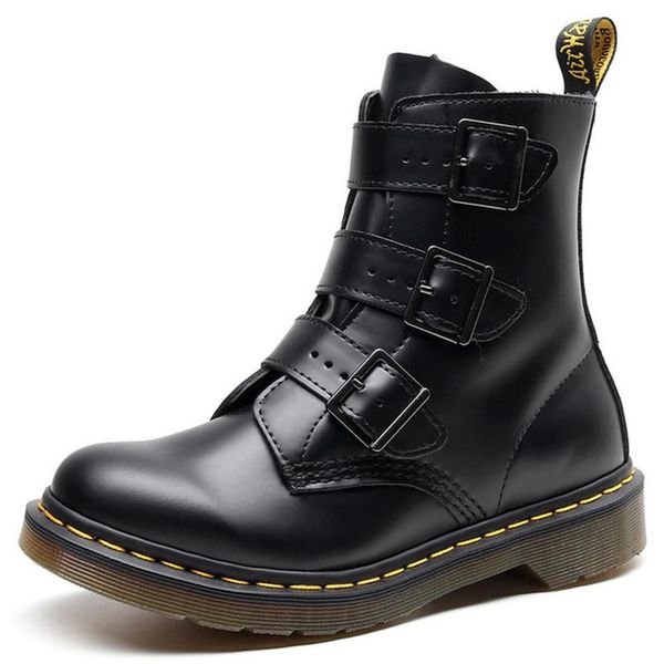boots autumn three-buckle leather men's british style high-fashion and comfortable motorcycle, Black
boots autumn three-buckle leather men's british style high-fashion and comfortable motorcycle, Black