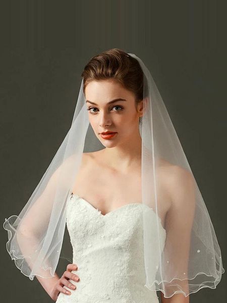 bridal veils 2021 wedding white tulle pencil edge exquisite 1.2m pearls bride one tier accessory, Black
bridal veils 2021 wedding white tulle pencil edge exquisite 1.2m pearls bride one tier accessory, Black