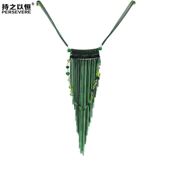 pendant necklaces ethnic sweater long chain necklace crystal beads tassel for women's boho style decoration costume jewelry, Silver
pendant necklaces ethnic sweater long chain necklace crystal beads tassel for women's boho style decoration costume jewelry, Silver