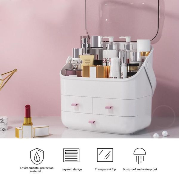 3layers makeup cosmetics jewelry organizer display box waterpoof dustproof storage organize drawers large with lid cover holder boxes & bins
3layers makeup cosmetics jewelry organizer display box waterpoof dustproof storage organize drawers large with lid cover holder boxes & bins