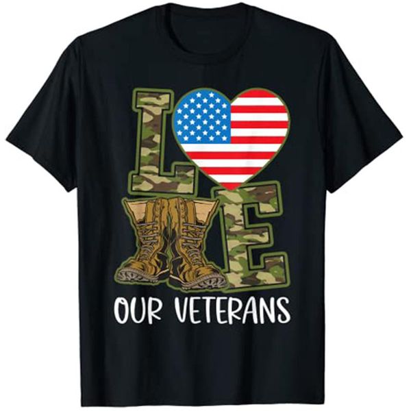 men's t-shirts love our veterans day proud military us flag t-shirt customized products men clothing, White;black
men's t-shirts love our veterans day proud military us flag t-shirt customized products men clothing, White;black