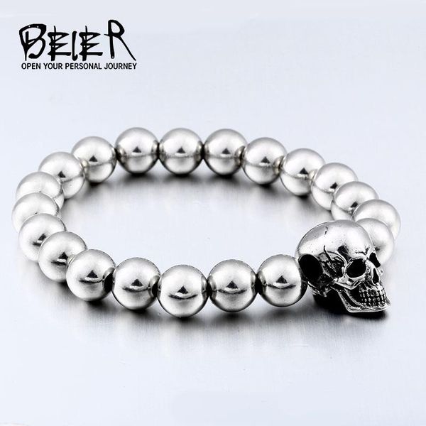 charm bracelets beier steampunk metal skull elastic steel beads chain skeleton men sets male hand accessories man gifthss006, Golden;silver
charm bracelets beier steampunk metal skull elastic steel beads chain skeleton men sets male hand accessories man gifthss006, Golden;silver
