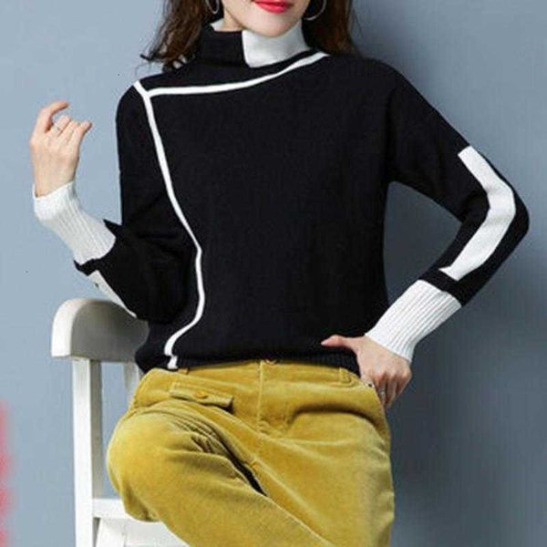 women's sweaters sweater turtleneck fall/winter year pullover loose outer wear western fashion thicken short base huh9, White;black
women's sweaters sweater turtleneck fall/winter year pullover loose outer wear western fashion thicken short base huh9, White;black