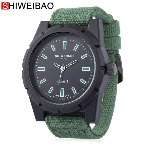 wristwatches shiweibao fashion business trend sports men's quartz watch canvas strap military hours relogio masculino montre, Slivery;brown
wristwatches shiweibao fashion business trend sports men's quartz watch canvas strap military hours relogio masculino montre, Slivery;brown