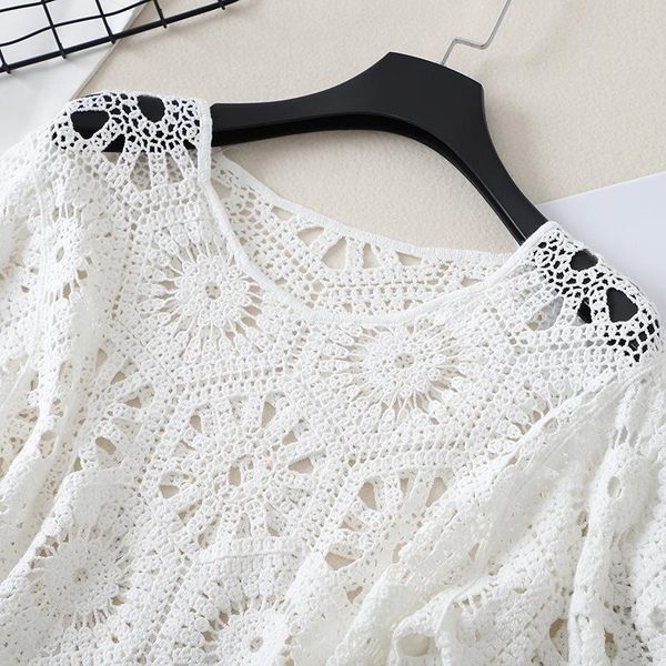 women's sweaters white hook flower hollow sling blouse large size sweet and exquisite lace baby shirt, White;black
women's sweaters white hook flower hollow sling blouse large size sweet and exquisite lace baby shirt, White;black