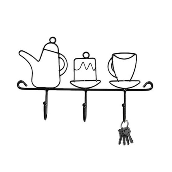 hooks & rails retro wall-mounted keychain wall tea set key hook fashion durable metal clothes hanger for hanging keychains
hooks & rails retro wall-mounted keychain wall tea set key hook fashion durable metal clothes hanger for hanging keychains