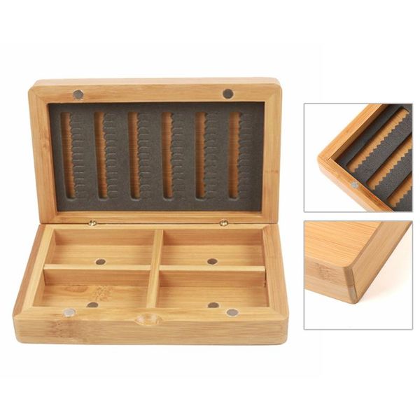 wooden bamboo fishing box with slit foam insert super small portable pesca est accessories
wooden bamboo fishing box with slit foam insert super small portable pesca est accessories