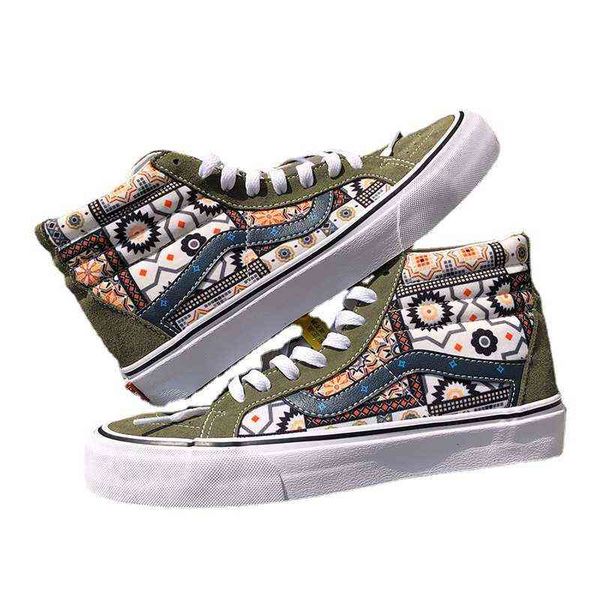 longvance grey green moroccan printed high ski hi korean skateboard shoes male couple vulcanized canvas, Black;white
longvance grey green moroccan printed high ski hi korean skateboard shoes male couple vulcanized canvas, Black;white