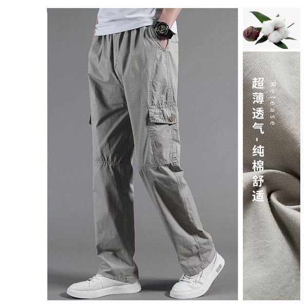 men's pants fashion large spring autumn men summer thin loose straight overalls casual multi pocket full length plus size m-5xl6xl, Black
men's pants fashion large spring autumn men summer thin loose straight overalls casual multi pocket full length plus size m-5xl6xl, Black
