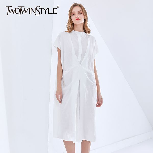 elegant ruched casual dress for women stand collar short sleeve loose solid dresses female fashion clothing spring 210428, Black;gray
elegant ruched casual dress for women stand collar short sleeve loose solid dresses female fashion clothing spring 210428, Black;gray