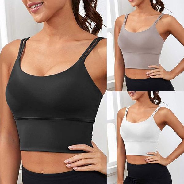 ladies vest solid color sleeveless off-the-shoulder yoga sling sports underwear comfortable breathable fitness outfit
ladies vest solid color sleeveless off-the-shoulder yoga sling sports underwear comfortable breathable fitness outfit