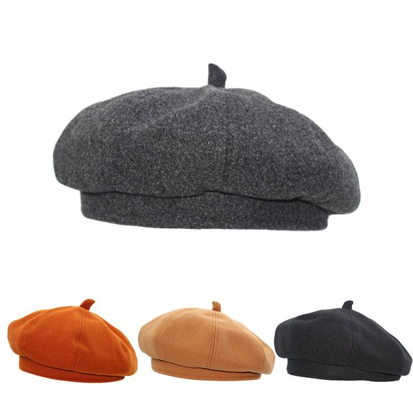 octagonal hat fashion star pumpkin autumn and winter warm british style beret large wardrobe accessories, Blue;gray
octagonal hat fashion star pumpkin autumn and winter warm british style beret large wardrobe accessories, Blue;gray