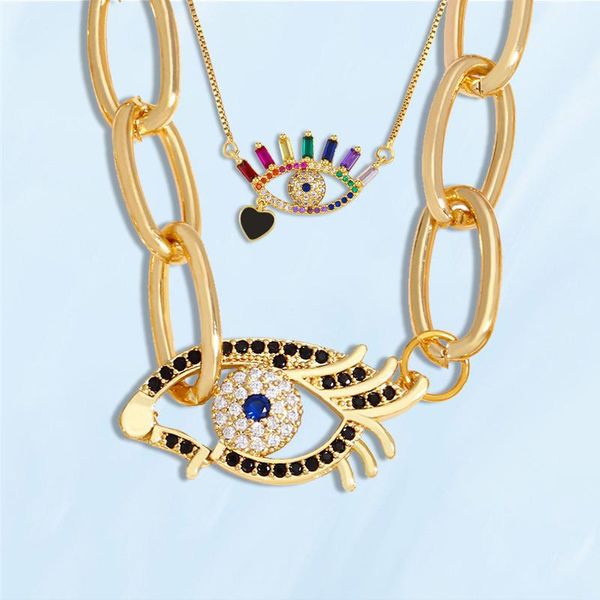 pendant necklaces women vintage cute evil eye rainbow crystal necklace love zircon neck teen girls personalize gothic accessories, Silver
pendant necklaces women vintage cute evil eye rainbow crystal necklace love zircon neck teen girls personalize gothic accessories, Silver