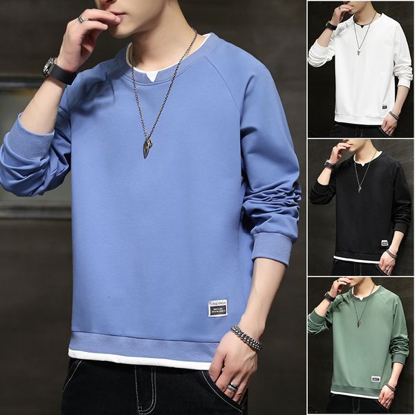 mens sweater autumn winter men's long sleeve t-shirt fake two round neck sweater men 2021, Black
mens sweater autumn winter men's long sleeve t-shirt fake two round neck sweater men 2021, Black