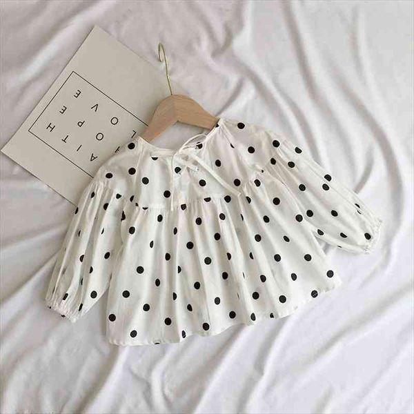 spring kdis clothes fashion korean dots long sleeve shirt cute toddler girls blouse fall little children costume, White;black
spring kdis clothes fashion korean dots long sleeve shirt cute toddler girls blouse fall little children costume, White;black
