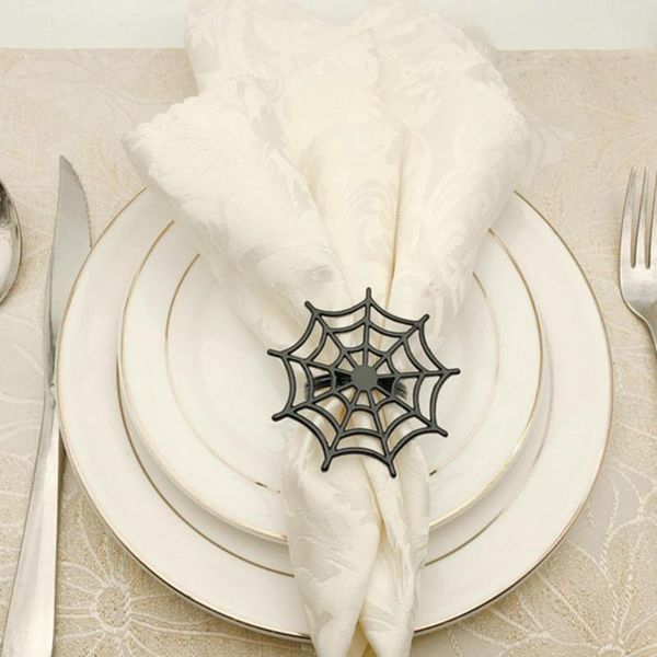 napkin rings 6pcs/set ring creative spiderweb shape alloy halloween party buckle for holiday
napkin rings 6pcs/set ring creative spiderweb shape alloy halloween party buckle for holiday