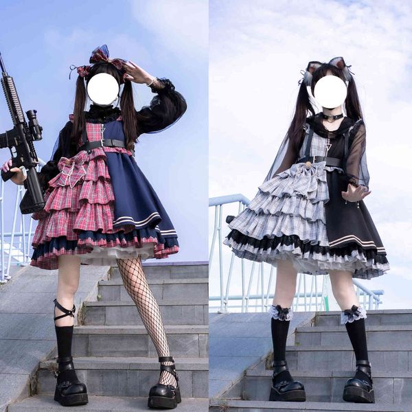 luxury casual dresses dign mirror image girl jsk light daily songwear lolita drs, Black;gray
luxury casual dresses dign mirror image girl jsk light daily songwear lolita drs, Black;gray