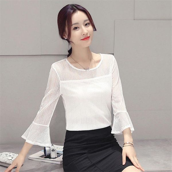 women's blouses & shirts spring summer elegant women korean short sleeve temperament o-neck net yarn bright silk blusas mm0939, White
women's blouses & shirts spring summer elegant women korean short sleeve temperament o-neck net yarn bright silk blusas mm0939, White