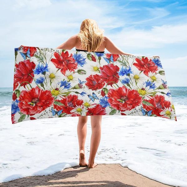 red poppy daisy flower bath towel microfiber travel beach towels soft quick-dry for adults yoga mat
red poppy daisy flower bath towel microfiber travel beach towels soft quick-dry for adults yoga mat