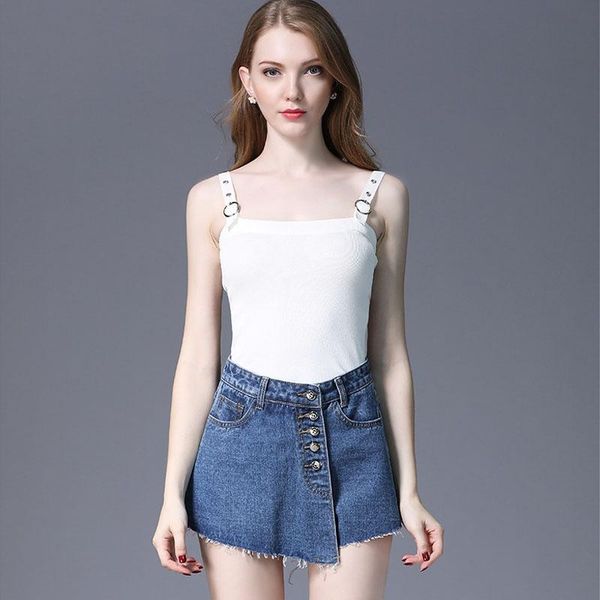 women's shorts 2021 casual summer fashion high waist skirts womens pockets button denim skirt female saias jeans, White;black
women's shorts 2021 casual summer fashion high waist skirts womens pockets button denim skirt female saias jeans, White;black